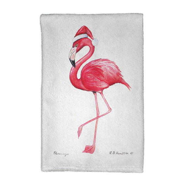 Flamingo Santa Kitchen Towel