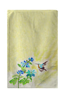 Aqua Hummingbird Kitchen Towel