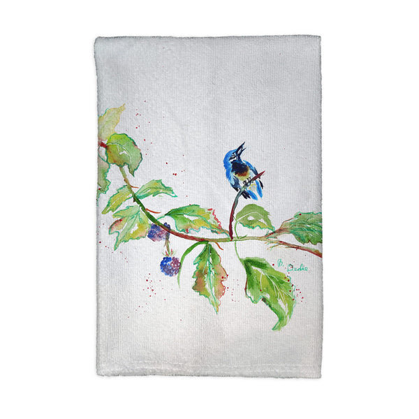 Birds and Blackberries Kitchen Towel