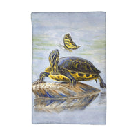 Turtle and Tiger Swallowtail Kitchen Towel