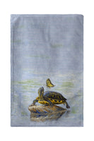 Turtle and Tiger Swallowtail Kitchen Towel