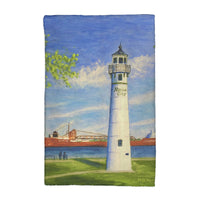 Marine City Lighthouse, MI Kitchen Towel
