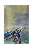 Happy Sea Turtle Kitchen Towel