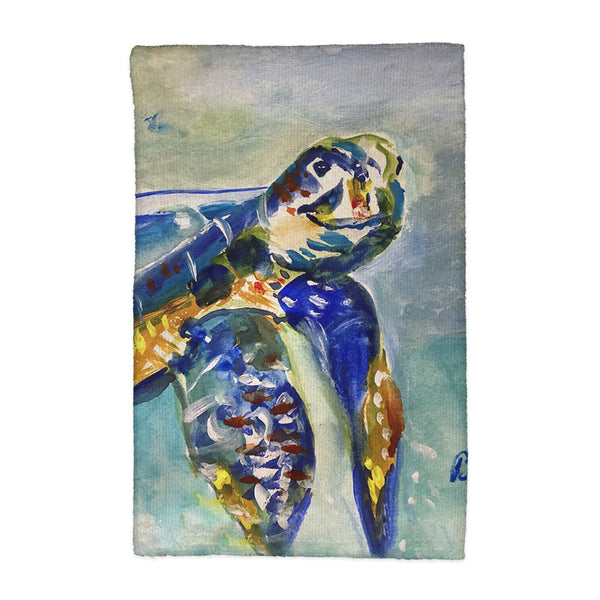 Happy Sea Turtle Kitchen Towel