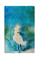 Wacky Egret Kitchen Towel