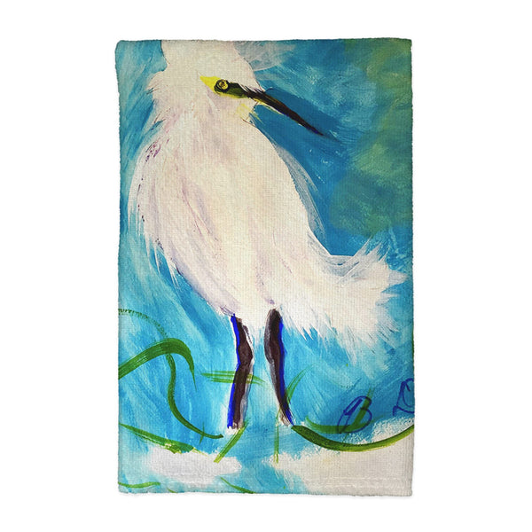 Wacky Egret Kitchen Towel