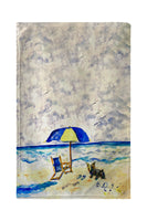 Beach Chair and Yorkie Kitchen Towel