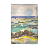 Sailboat and Rocks Kitchen Towel