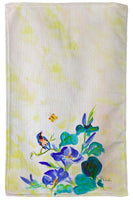 Blue Morning Glories Kitchen Towel