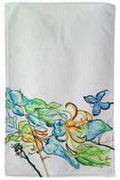 Blue Butterfly & Floral Kitchen Towel