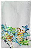 Blue Butterfly & Floral Kitchen Towel