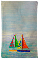 Sailboat Race Kitchen Towel