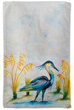 Stalking Blue Heron Kitchen Towel