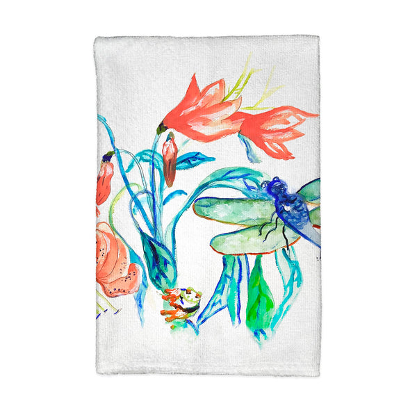 Blue and Green Dragonfly Kitchen Towel
