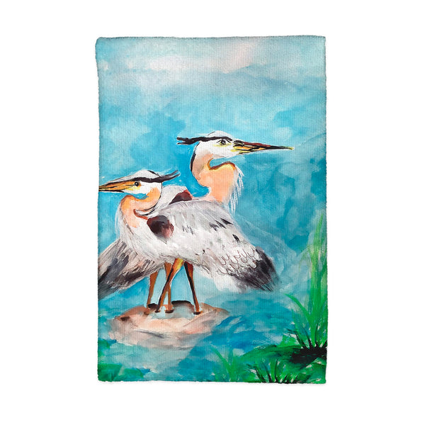Mr and Mrs Blue Heron Kitchen Towel