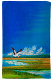 Blue Heron Over Marsh Kitchen Towel