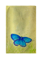 Blue Azure Butterfly Kitchen Towel