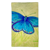 Blue Azure Butterfly Kitchen Towel