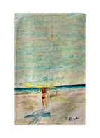 Surfer Girl II Kitchen Towel