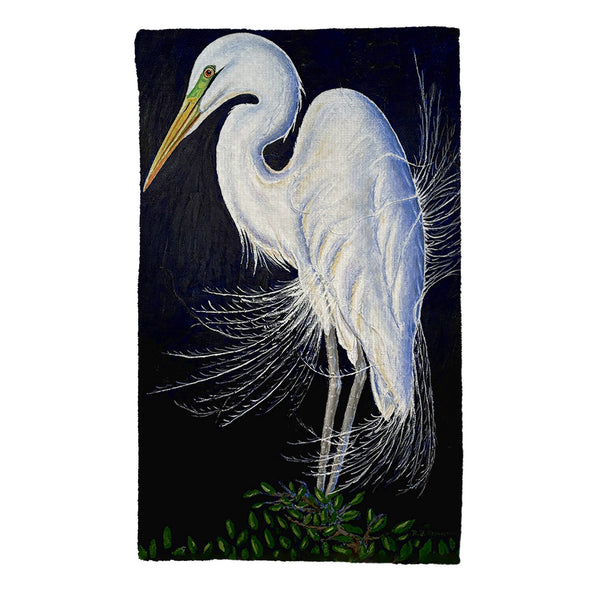Breeding Egret Kitchen Towel