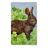 Rabbit and Shamrocks Kitchen Towel