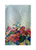 Poinsettias Red and Pink Kitchen Towel