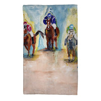 Three Racing Horses Kitchen Towel