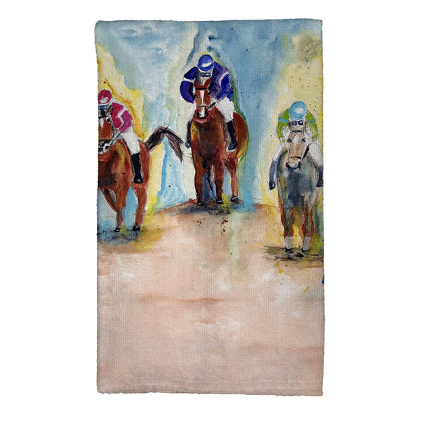 Three Racing Horses Kitchen Towel