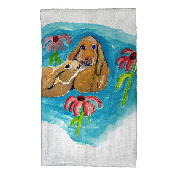 Two Rabbits Kitchen Towel