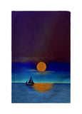 Moon Light Sailing Kitchen Towel