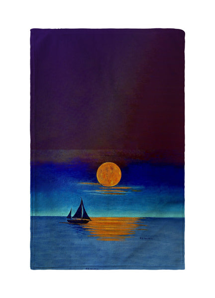 Moon Light Sailing Kitchen Towel