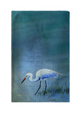 Egret Hunting Kitchen Towel