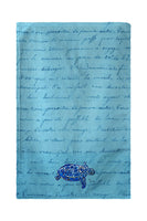 Sea Turtle Blue Script Kitchen Towel
