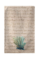 Blue Coral Beige Kitchen Towel