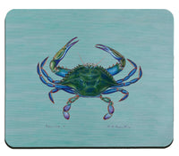 Betsy's Crab on Aqua Mousepad