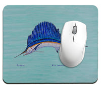 Aqua Sailfish Mousepad