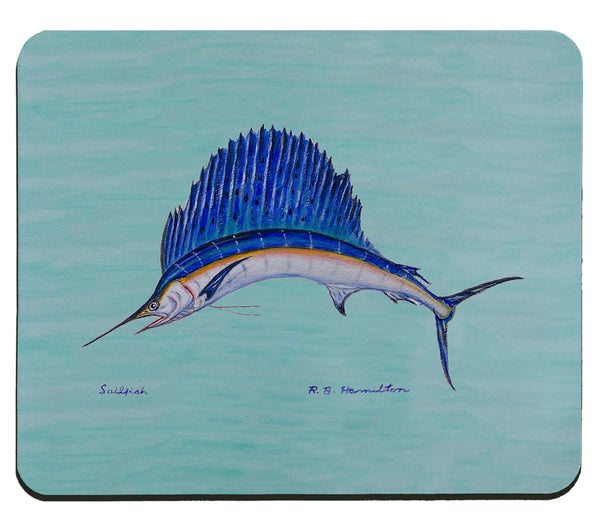 Aqua Sailfish Mousepad