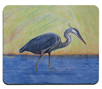 Blue Heron Mousepad