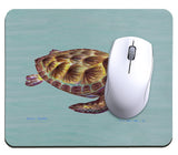 Aqua Green Sea Turtle Mousepad