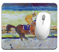 Racing Horse Gold Mousepad