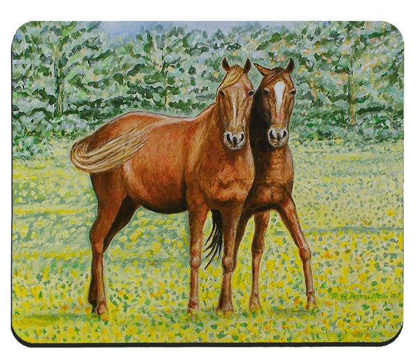 Two Horses Mousepad