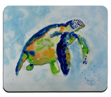 Blue Sea Turtle Mousepad