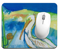 White Pelican Mousepad