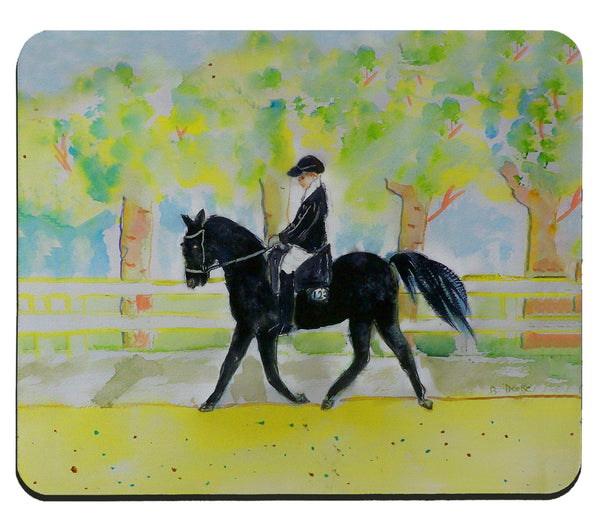 Black Horse & Rider Mousepad