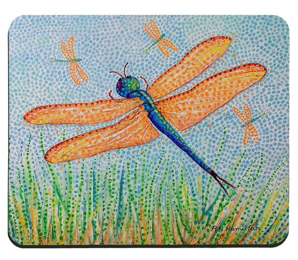 Pointillist Dragonfly Mousepad
