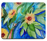 Sunflower & Frog Mousepad