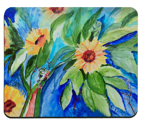 Sunflower & Frog Mousepad