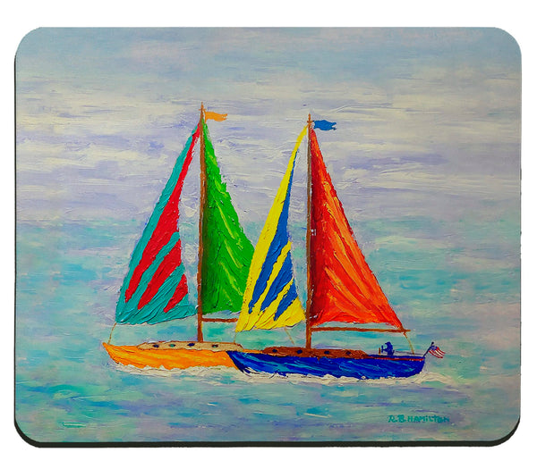 Sailboat Race Mousepad