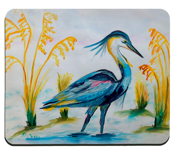 Stalking Blue Heron Mousepad