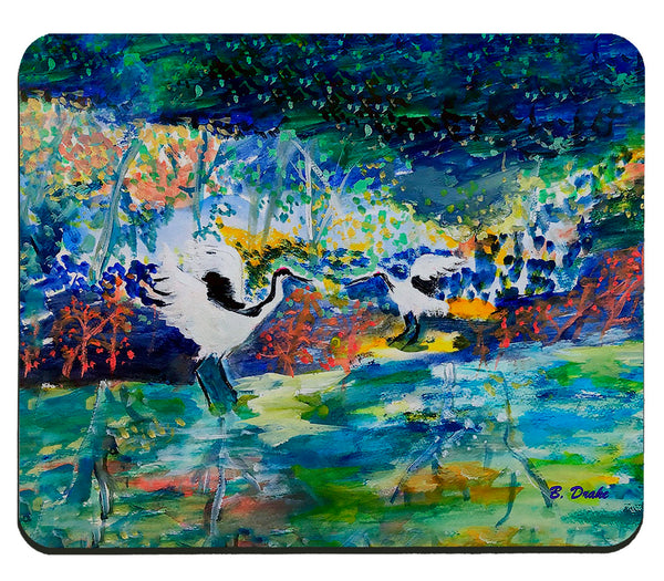 Colorful Cranes Mousepad